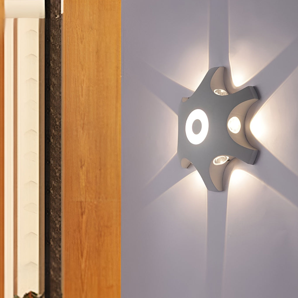 Flower Shaped LED Waterproof Nordic Wall Washer Lights Wall Sconces Lighting - Lamp Outdoor