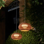 Lantern Shaped Waterproof Rattan Modern Outdoor Wall Lamp Chandelier - Lamp Outdoor