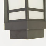 Vintage Waterproof LED Glass Matte Black Retro Wall Lamp Exterior Lights - Lamp Outdoor