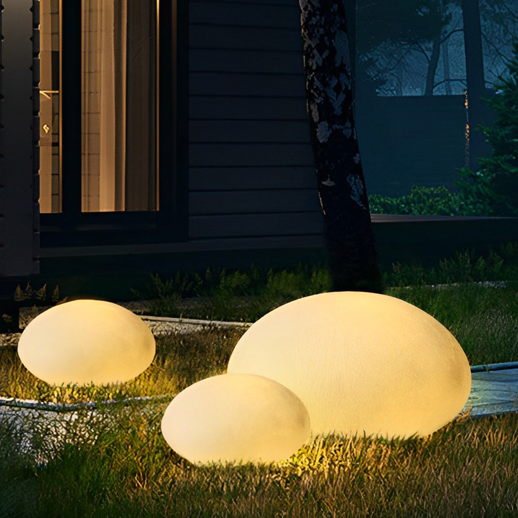 Resin Cobblestone LED Lawn Light Modern Waterproof Outdoor Landscape Lamp - Lamp Outdoor