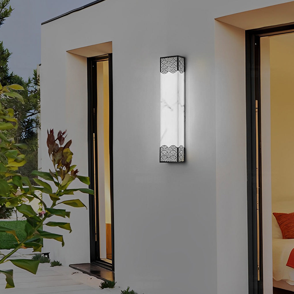 Rectangular Resin LED Waterproof Vintage Outdoor Wall Lights Wall Lamp - Lamp Outdoor