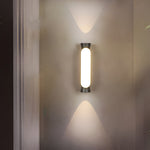 Waterproof LED Up and Down Lights Black Modern Outdoor Wall Sconce Lighting - Lamp Outdoor
