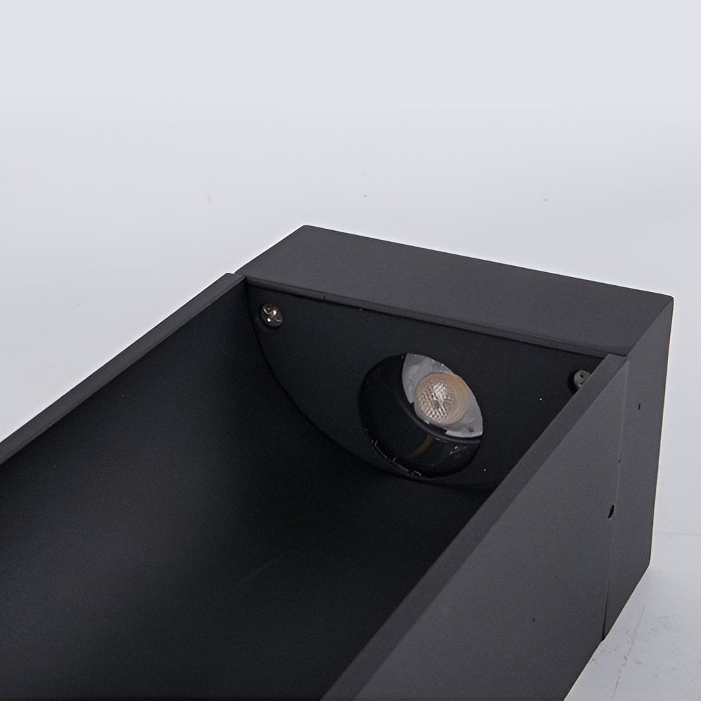 Modern 5W LED Black Outdoor Lawn Light with Open Front & Energy-Efficient - Lamp Outdoor