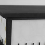 Square Waterproof 3 Step Dimming Black Retro Solar Fence Post Lights - Lamp Outdoor