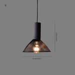 Xenith Industrial Cylindrical Pendant Light, Cement/Metal - Lamp Outdoor