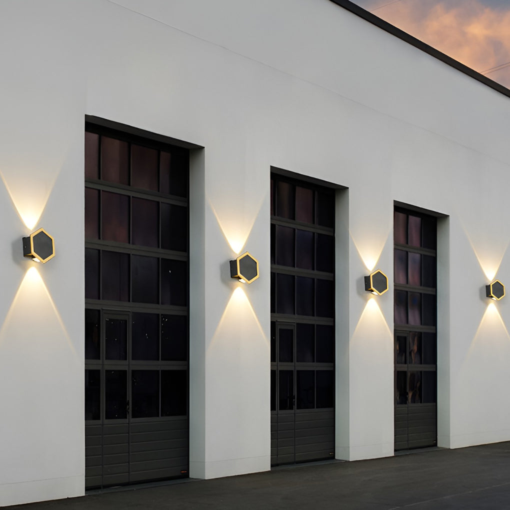Beehive-shaped LED Up and Down Lights Waterproof Modern Wall Washer Light - Lamp Outdoor