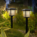 Vintage-Modern Solar Square Lawn Lights Waterproof, Durable Outdoor Lighting - Lamp Outdoor