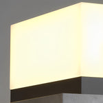 Minimalist Square Waterproof LED Black Modern Solar Post Caps Lights - Lamp Outdoor