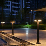 4-Light Square Waterproof LED Outdoor Path Lights - Solar & Hardwired Options - Lamp Outdoor