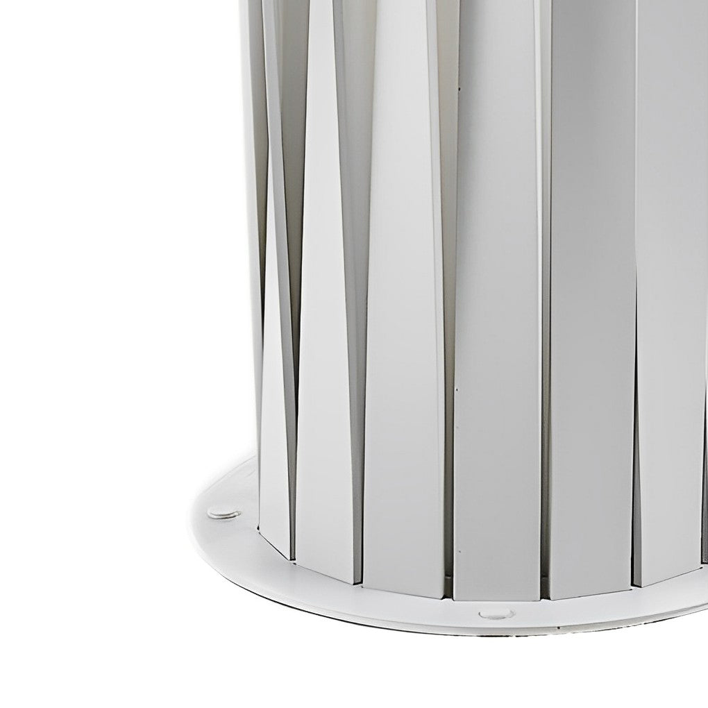 Twisted Metal Lantern LED Waterproof White Modern Solar Lawn Lights - Lamp Outdoor