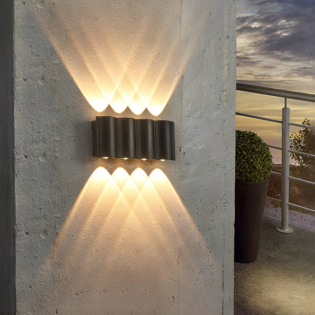Creative Wave Up and Down Light LED Waterproof Modern Wall Washer Light - Lamp Outdoor