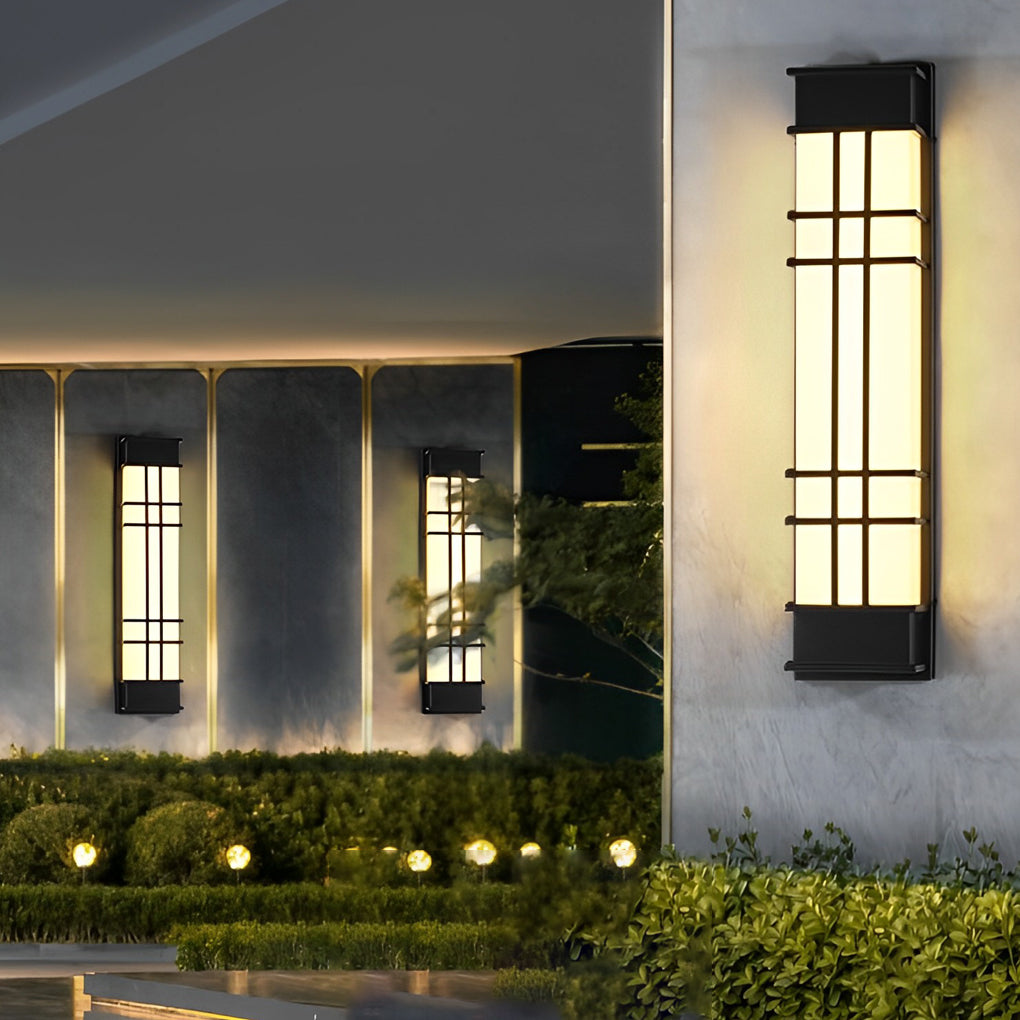 Retro Rectangular Waterproof LED Black Traditional Outdoor Wall Lamp - Lamp Outdoor