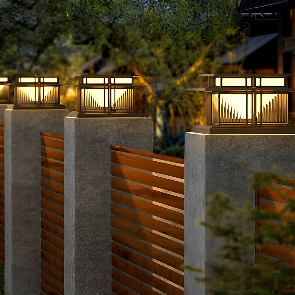 Outdoor IP65 Waterproof LED Modern Solar Post Caps Lights Pillar Light - Lamp Outdoor