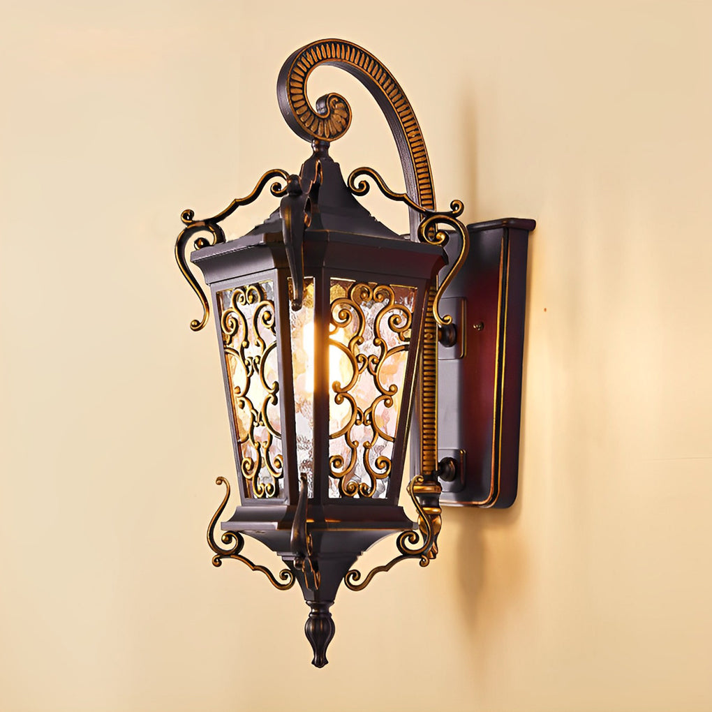 Retro Pattern Outdoor Waterproof European Style Wall Lamp Exterior Lights - Lamp Outdoor