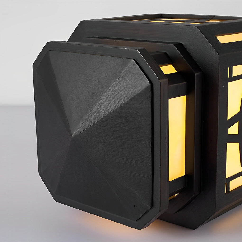 Creative LED Waterproof Black Retro Outdoor Deck Post Lights Pillar Light - Lamp Outdoor