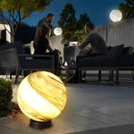 Round Glass Planets Design Waterproof Modern Outdoor Fence Post Lights - Lamp Outdoor
