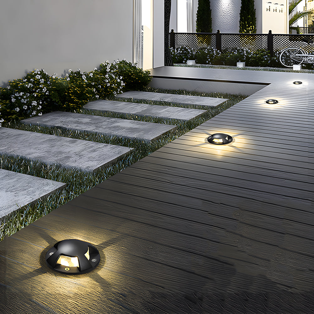 Outdoor Waterproof Horizontal Deck Stair Ground Lights Side-Emitting Low Voltage Step light for Pathways & Stairs - Lamp Outdoor