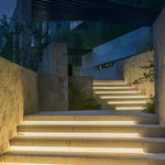 24V Waterproof Recessed Silicone Side-Emitting & Flat LED Strip Lights for Step and Deck Lighting - Lamp Outdoor