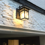 Glass LED Waterproof Retro Outdoor Wall Lamp Wall Sconce Lighting without Bulb - Lamp Outdoor