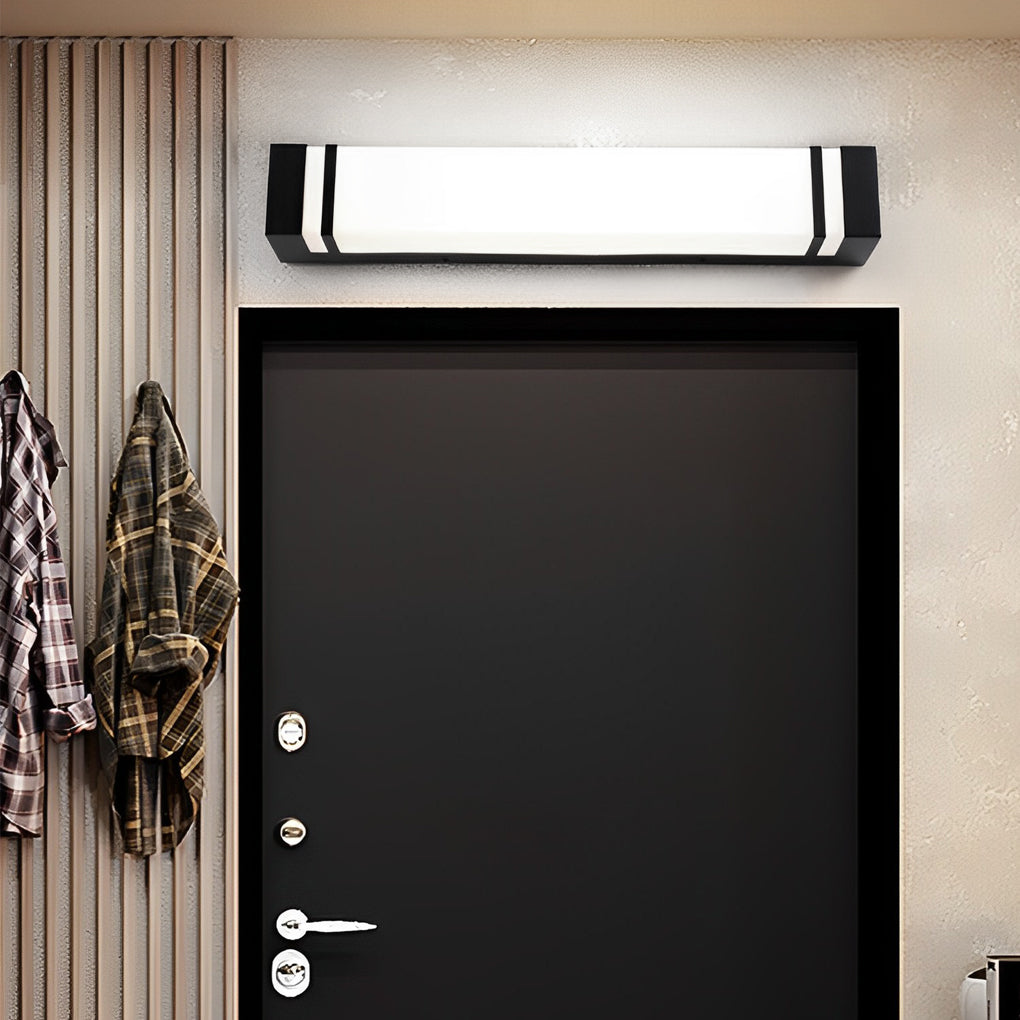 Rectangle Modern Waterproof LED Black Outdoor Wall Lighting - Lamp Outdoor