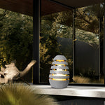 Elegant Egg-Shaped Resin Outdoor LED Lawn Light Waterproof & Modern Lighting - Lamp Outdoor