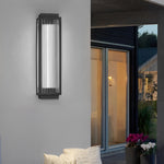 Rectangular Strip Waterproof LED Black Modern Outdoor Wall Lights - Lamp Outdoor