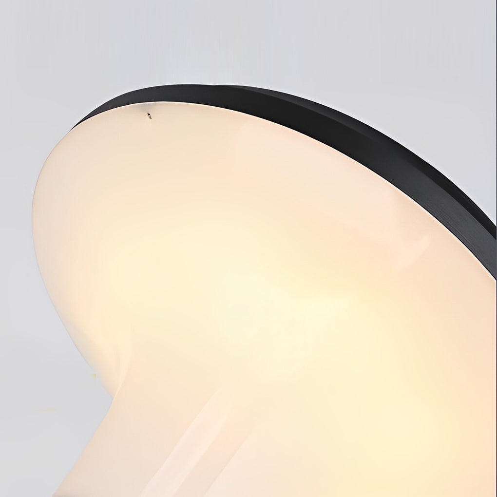 Round Flower LED Waterproof Black Modern Solar Wall Lamp Wall Sconces Lighting - Lamp Outdoor