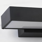 Outdoor Motion Sensor Black Rectangle Wall Light - Lamp Outdoor