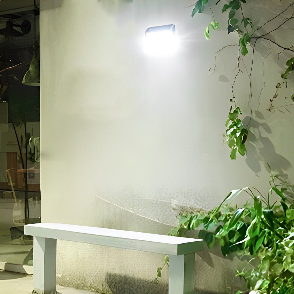 Rectangular Waterproof LED Motion Sensor Solar Wall Lights Outdoor Wall Lamp - Lamp Outdoor