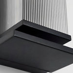 Creative Strip Waterproof Black Modern LED Wall Lamp Outdoor Wall Lights - Lamp Outdoor