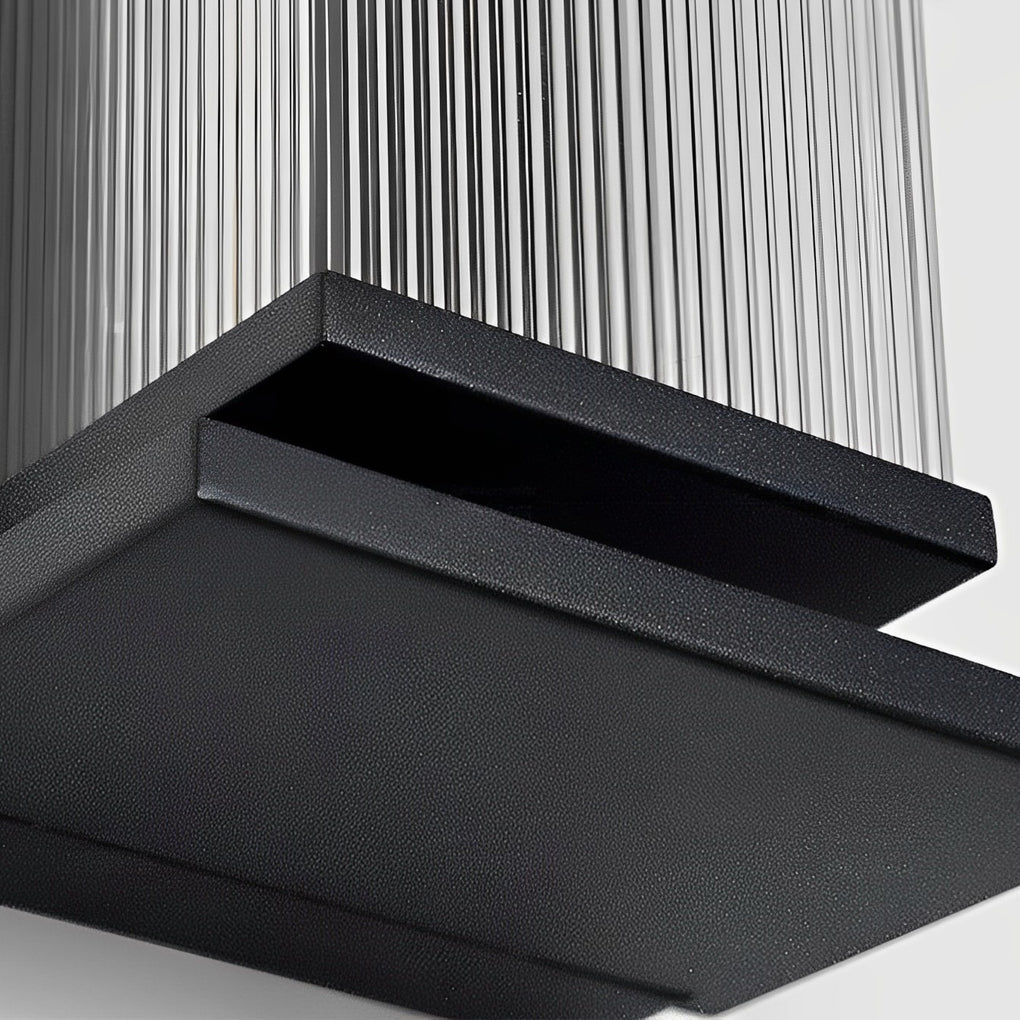 Creative Strip Waterproof Black Modern LED Wall Lamp Outdoor Wall Lights - Lamp Outdoor