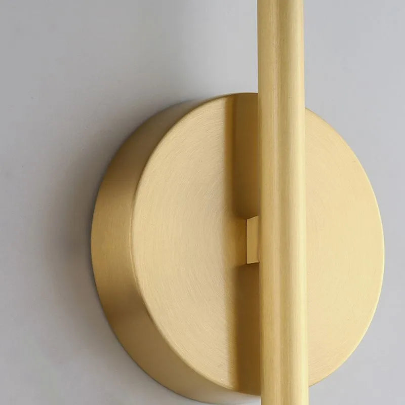Fauro Modern Linear Metal&Silica Gel Wall Mount Lamps, Gold - Lamp Outdoor