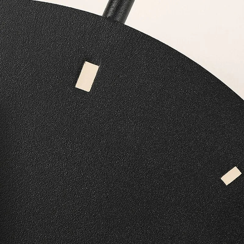 Glint Modern Clock Round Wall Lamp, Gold/Black - Lamp Outdoor