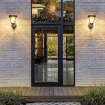 Waterproof LED Smart Touch Switch Modern Outdoor Plug in Wall Sconce Lighting - Lamp Outdoor
