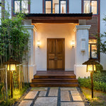 Branch Pattern Bamboo Style Lantern Versatile Outdoor Hanging and Post Light - Lamp Outdoor