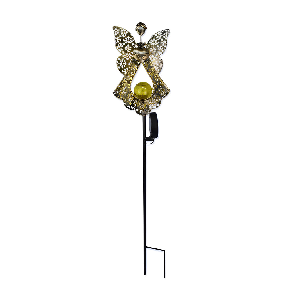 Mystical Moon & Sun Flame Iron Hollow Projector Solar Garden Light - Lamp Outdoor