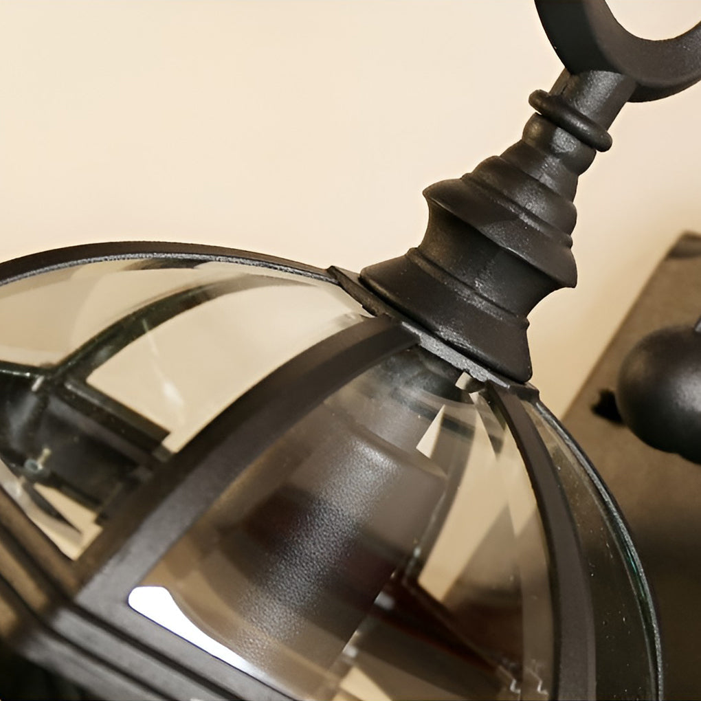 Double-layer Waterproof Glass E27 Vintage Wall Sconce Lighting Wall Lamp - Lamp Outdoor