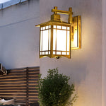 Retro Waterproof LED Vintage Solar Wall Lamp with Remote Wall Sconce Lighting - Lamp Outdoor