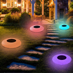 Enchanting RGB Solar Powered Pool Lights Waterproof Outdoor LED Round Lamps - Lamp Outdoor
