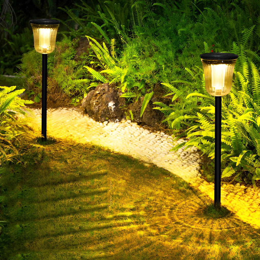 2Pcs Intelligent Solar Lawn Lights with Motion Sensor - Lamp Outdoor