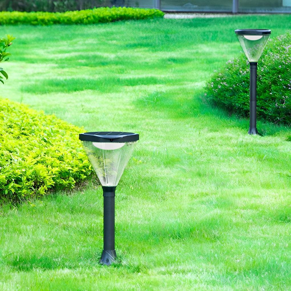 Adjustable Modern Black Solar LED Lawn Lamp with Intelligent Light Control - Lamp Outdoor