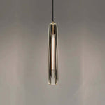 June Brass Designer Glass Pendant Lamp Smoky - Lamp Outdoor