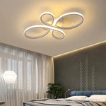 Brisa Modern LED Multi Rings Flush Mount Ceiling Light, Brown/White - Lamp Outdoor