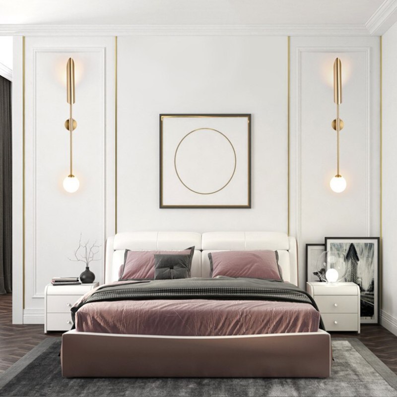 Phira Luxury Double-head Golden Scabbard Wall Lamp - Lamp Outdoor