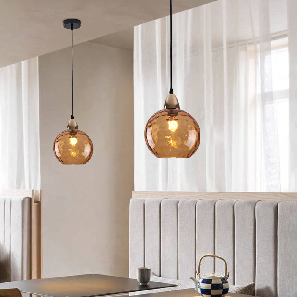 Water Ripple Glass Pendant Lights - Lamp Outdoor