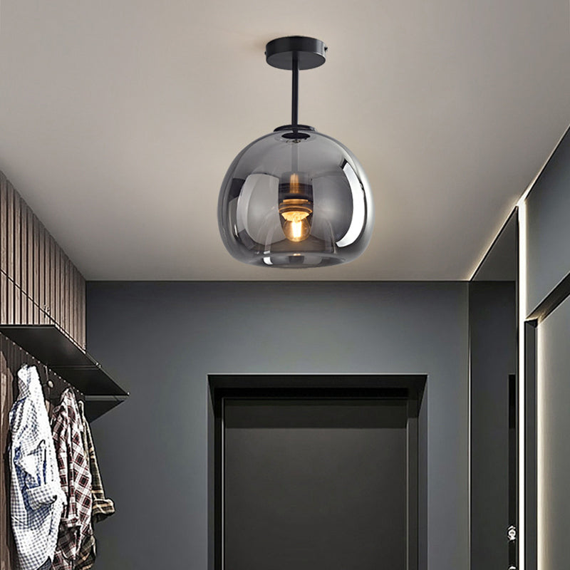 Rhea Glass Semi-Flush Mount Ceiling Light/Pendant Light - Lamp Outdoor