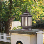 Pillar Light Fixtures Waterproof Three Color Temperature Adjustable - Lamp Outdoor