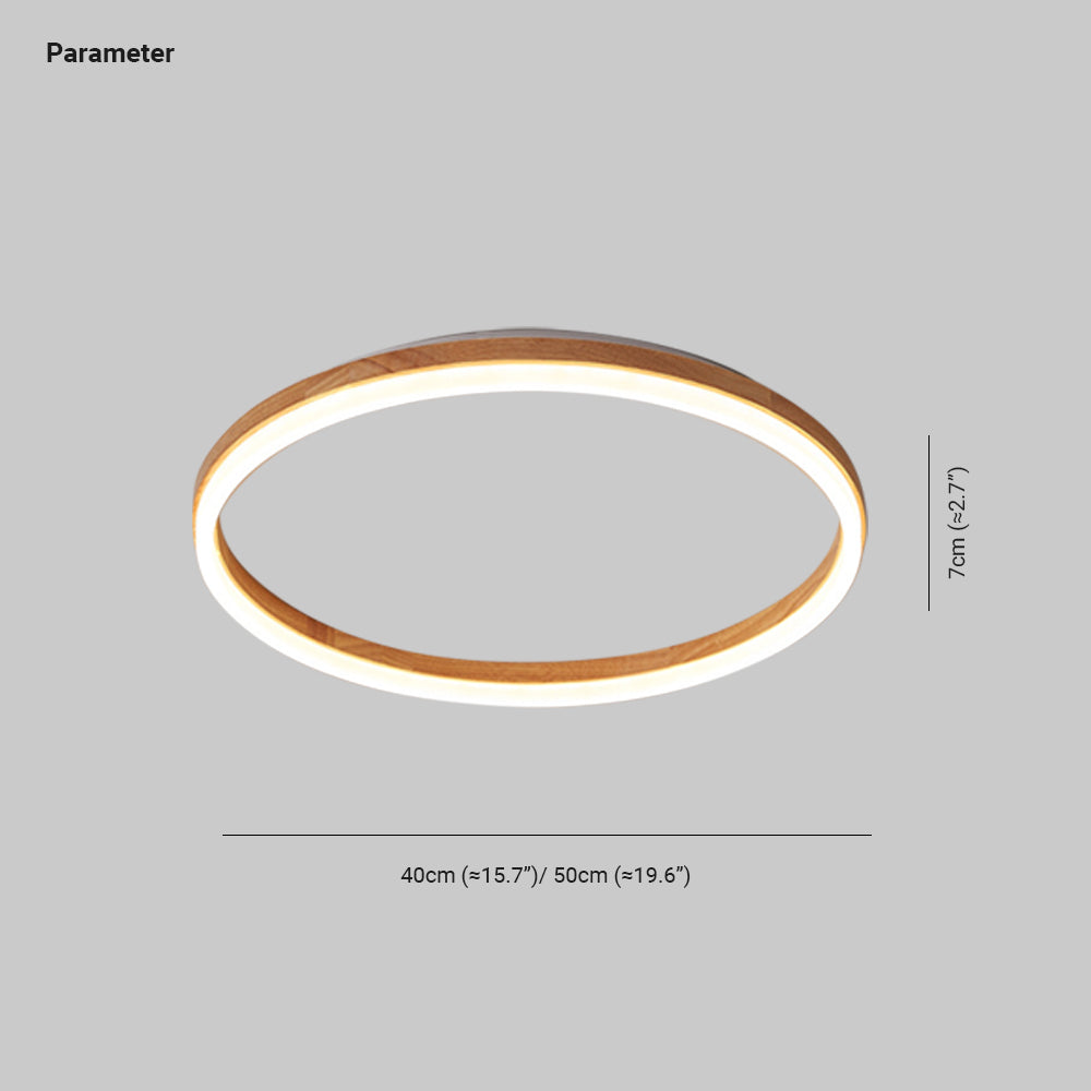Tomo Flush Mount Ceiling Light Wood - Lamp Outdoor