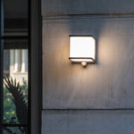 Ray Modern Minimalist Rectangular Acrylic Sensor Solar Outdoor Wall Lamp - Lamp Outdoor