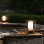 Ray Modern Rectangular Metal Glass Outdoor Lamp - - Lamp Outdoor